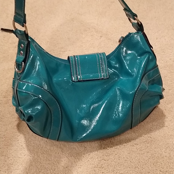 Teal medallion shoulder bag - Picture 5 of 11